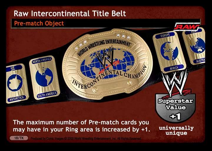 Raw Intercontinental Title Belt
