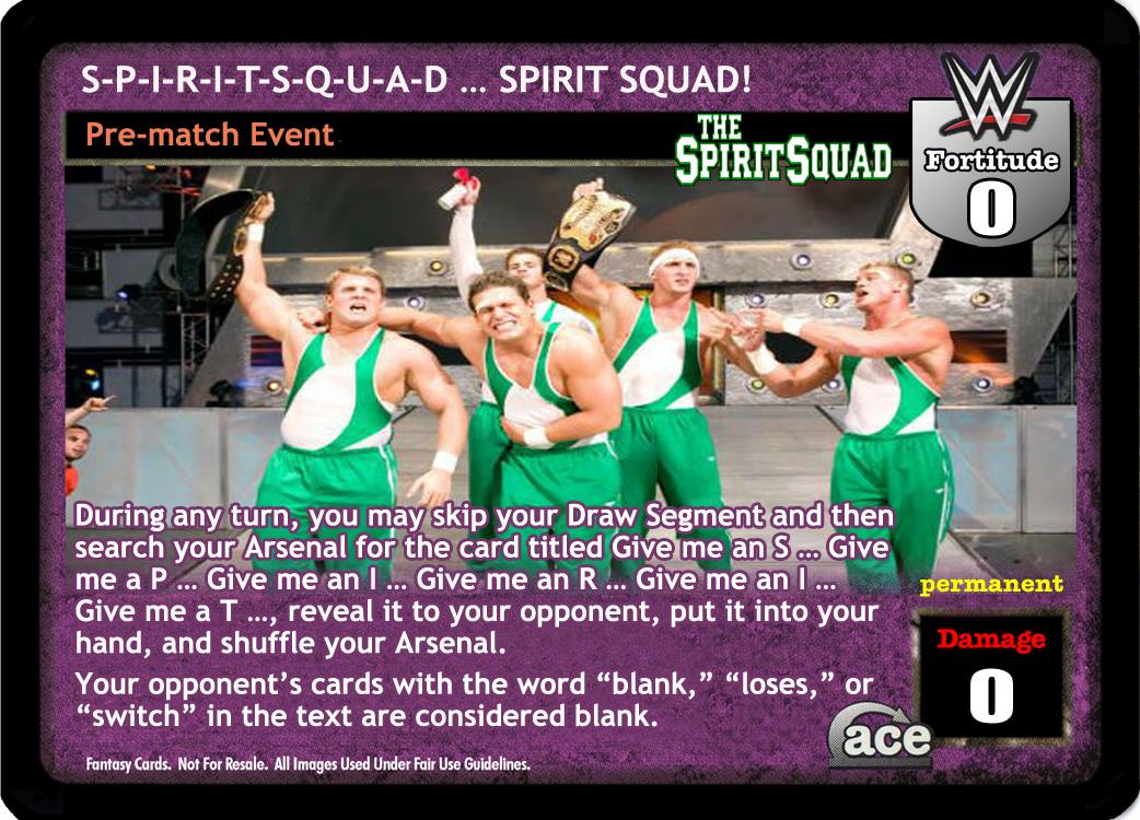 S-P-I-R-I-T-S-Q-U-A-D ... SPIRIT SQUAD!